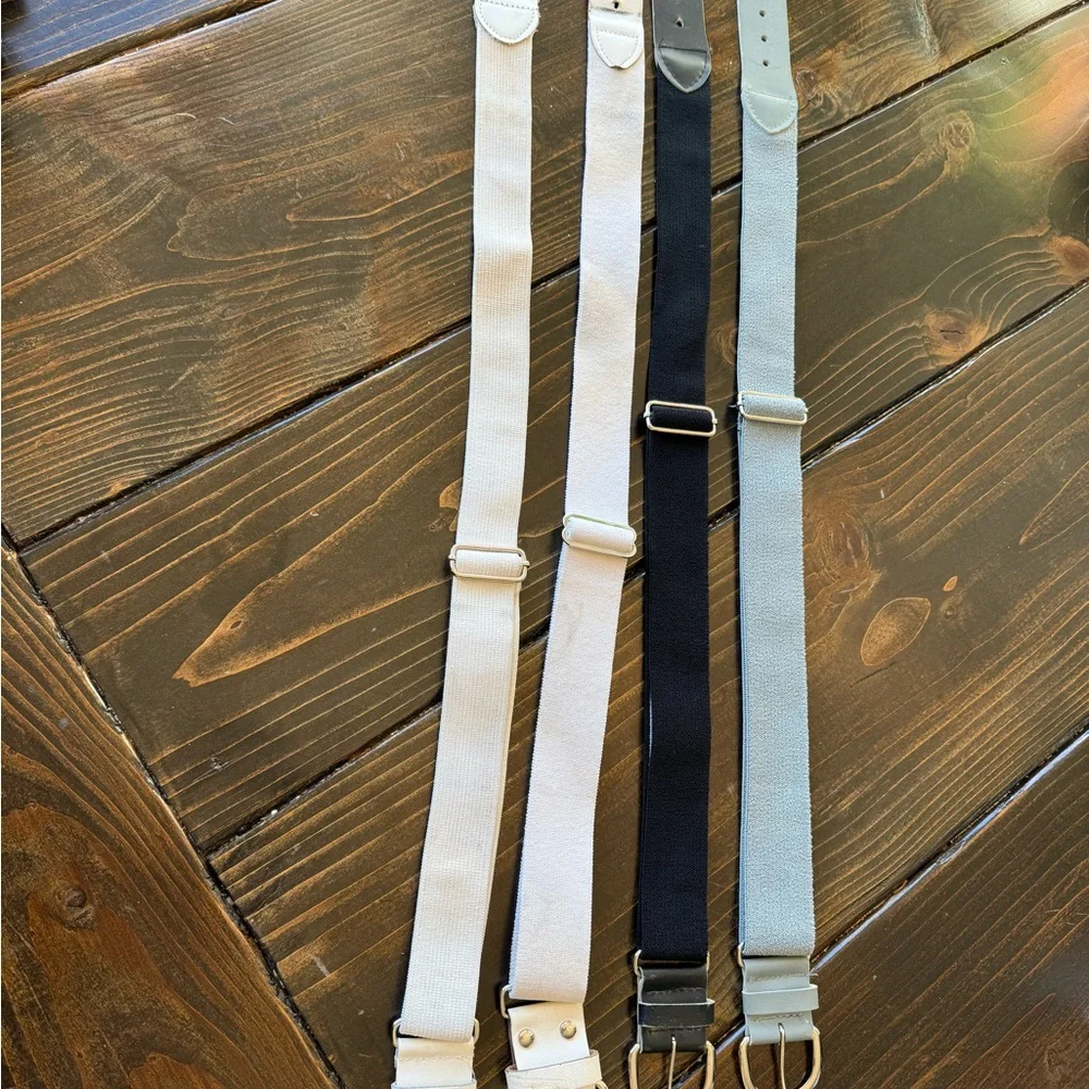 Softball Belt Set - Black, Gray, and White